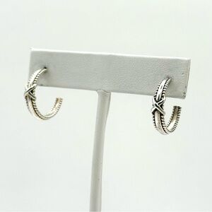 Lagos Signature Caviar Silver X Earrings
